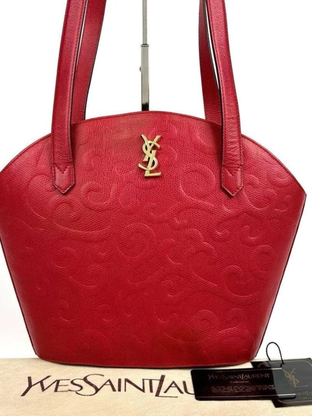 Yves Saint Laurent Vintage Cassandra Bag – Bold Red Luxury